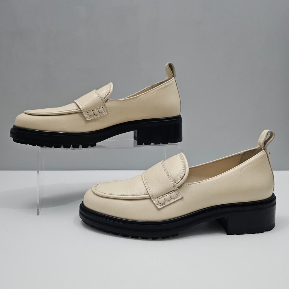 NEW Aeyde Ruth Loafer Slip On Chunky Lug Sole Creamy Nappa Leather EU 38 - Picture 2 of 14